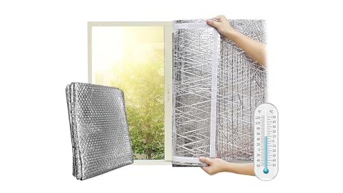 Optimer Home - Thermo-Fensterdämmung schützt vor Kälte und Hitze - 1.5x1.2m - Selbstklebende Wärmeisolierung mit Klettverschluss von OPTIMER HOME