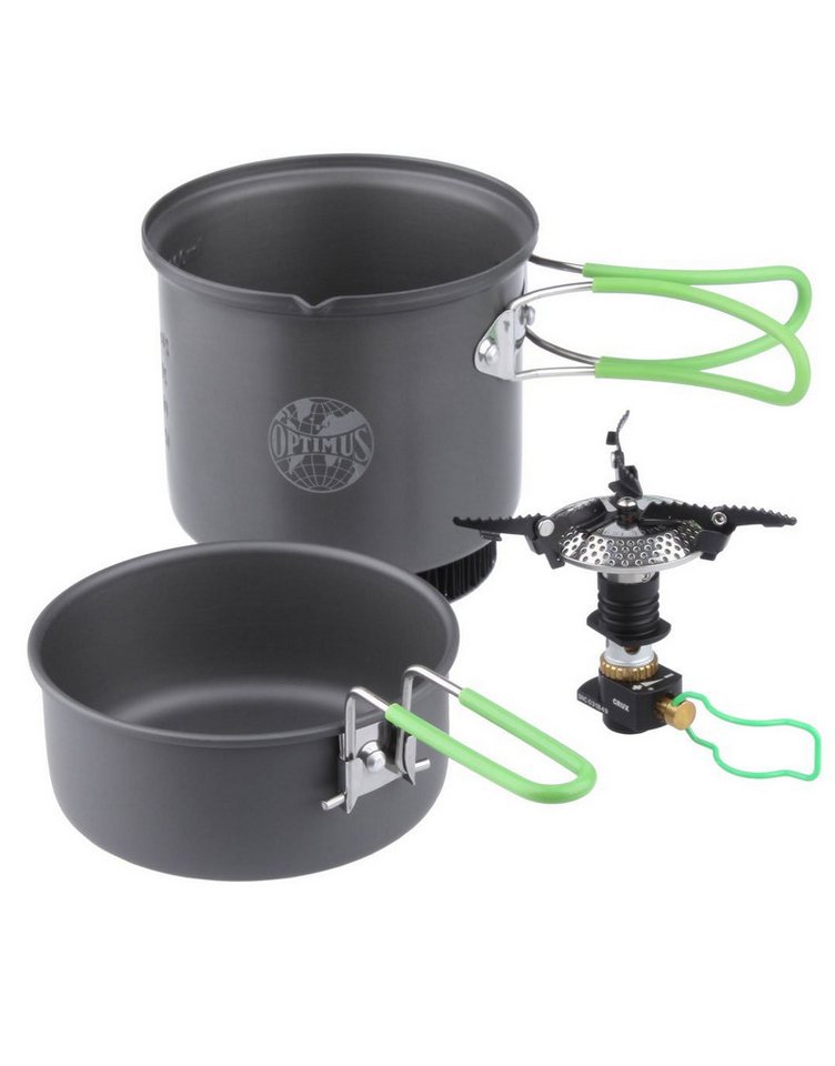 OPTIMUS Holzkohlegrill Optimus CRUX Weekend HE Kochsystem für Gaskartuschen inkl.100g Gas! von OPTIMUS