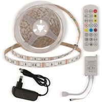 LED-Strip, rgb 4322, 12 v, 60 LEDs, eek: g, 36 w, 2400 lm, mit Fernbedienung, 5 m - Optonica von OPTONICA