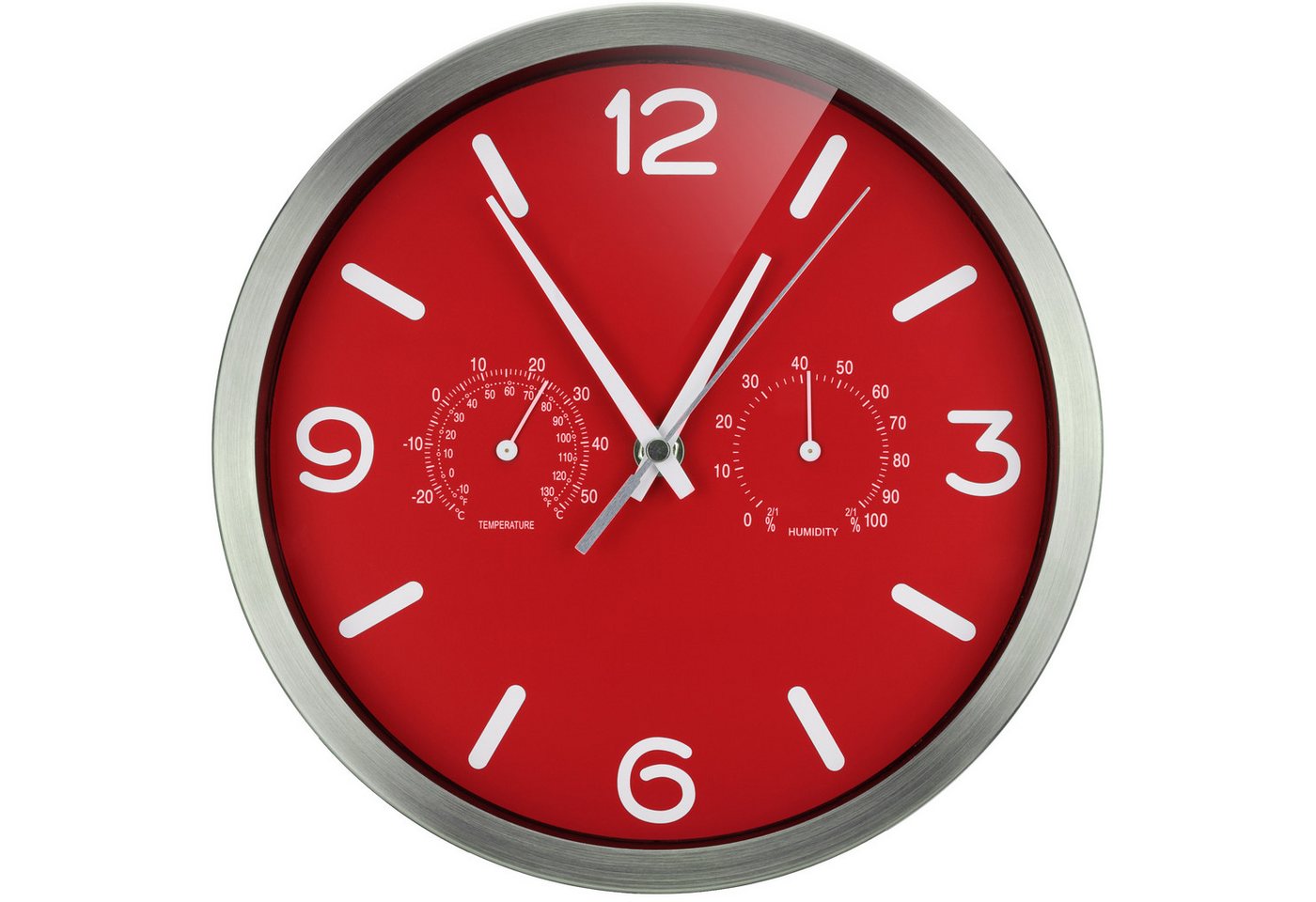 OPTUS Wanduhr MyTime ND DCF Thermo-/ Hygro- Wanduhr 25cm - rot OPTUS Wanduhr MyTime ND DCF Thermo-/ Hygro- Wanduhr 25cm - rot von OPTUS