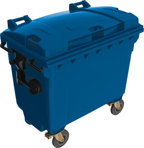 OPV Müllcontainer 660 l Kst. Flachdeckel blau von OPV