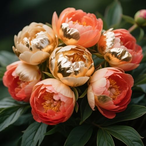 Pfingstrosen/Pfingstrosen Rhizome-Winterharte Mehrjährige/Innen-/Balkon-/Schreibtisch-/Topfpflanzen-2 Rhizome-C von OPVDJD