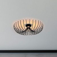 [NEUWERTIG] B-Ware Deckenleuchte Aspendos N 639 Leuchte Lampe Schwarz Metall ø 56 Cm von OPVIQ