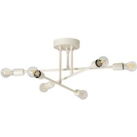 [NEUWERTIG] Opviq Flower Deckenleuchte Lampe Led Cremeweiß Metall Sechsflammig Ip20 E27 B-Ware von OPVIQ