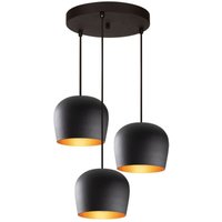 [NEUWERTIG] Opviq Hängeleuchte Lampe Berceste N 1413 Schwarz Metall 3 Flammig Rund E27 B-Ware von OPVIQ