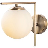 [NEUWERTIG] Opviq Wandleuchte 7141 Antique Goldfarben Antik Opalglas ø 10 Cm Lampe Leuchte B-Ware von OPVIQ