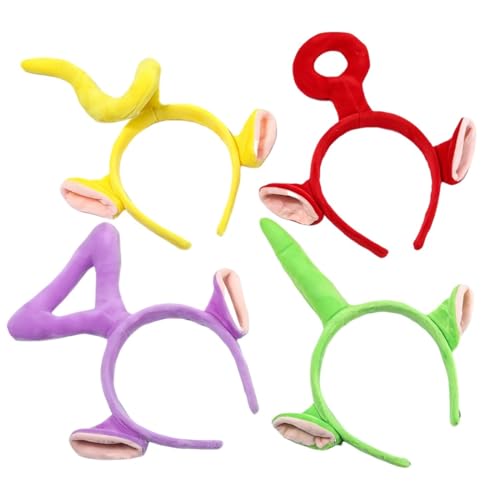 OPVYAEU 4 Stück Cartoon Nette Styling Haar Hoop the Plüsch Mädchen Haarbänder Waschen Nette Gesicht Kopfbedeckung 3D Haarnadel Haarband Haarschmuck für Kinder Karneval Kindertag OPVYAEU 4 Stück Cartoon Nette Styling Haar Hoop the Plüsch Mädchen Haarbänder Waschen Nette Gesicht Kopfbedeckung 3D Haarnadel Haarband Haarschmuck für Kinder Karneval Kindertag von OPVYAEU