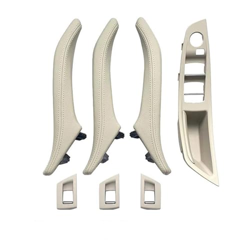 Auto Türgriff Innen Pull Trim Abdeckung Für BMW 5 Series F10/F11/F18 2010-2017(RHD Oyster 7pcs) von OPYJRL