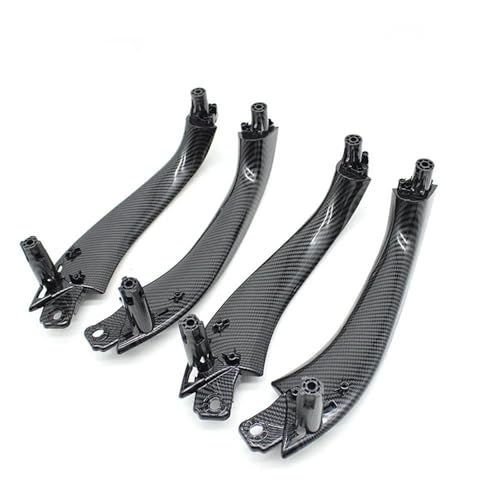 OPYJRL Auto-Innenraum Vorne Hinten Türgriff Pull Griff Panel Abdeckung Trim Für BMW X3 X4 G01F97 F98 2018-2022(Fiber 4PCS) von OPYJRL