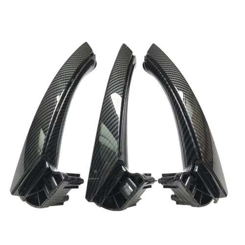 OPYJRL Auto-Innentür-Zuggriff-Abdeckungs-Ordnung Ersatz Für BMW 3er E90 E91 325 328i 2004-2012(RHD Fiber) von OPYJRL