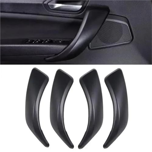 OPYJRL Auto-Innentürgriff-Panel-Abdeckung Für BMW 1er F20 F21 F22 2012-2018 2er F22 F23(4Pcs-Black) von OPYJRL