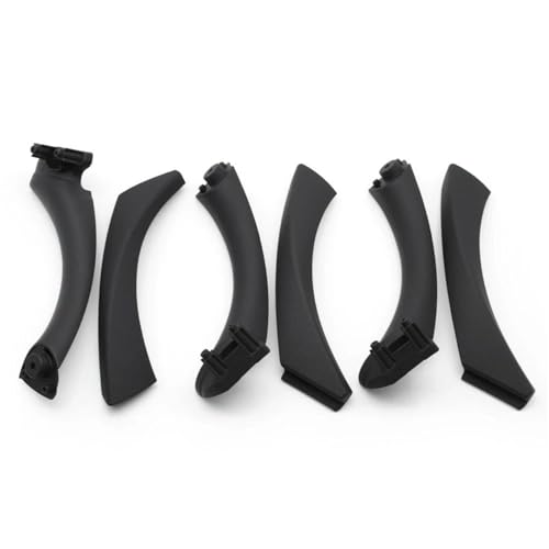 OPYJRL Auto Türgriff Innen Pull Trim Abdeckung Für BMW 3 Serie E90 E91 2004-2012(LHD Black 6PCS) von OPYJRL