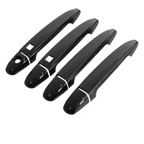 OPYJRL Autotürgriffabdeckung Trim Overlays Styling Zubehör Für Toyota Für Harrier 2003-2009(Black 2 buttons) von OPYJRL