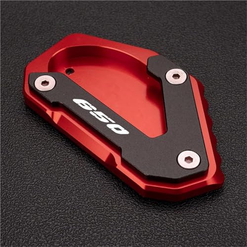 OPYJRL Halterungszubehör Motorradzubehör Aluminiumständerfüße Seitenständer Vergrößerte Pads Für Suzuki Für V-Strom 650 XT 650 DL650 2004-2024(Style 10) von OPYJRL