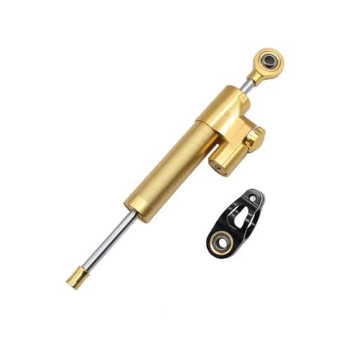 OPYJRL Motorrad Stoßdämpfer Federbein Teile Für Suzuki Einstellbare Lenkung Dämpfer Stabilisator Halterung Kit Federbeinteile(Gold) von OPYJRL