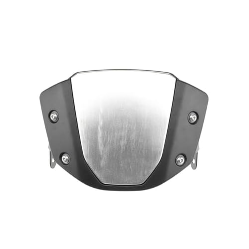 OPYJRL Motorrad Windschutzscheibe Deflektor Erweiterung Kit Windschutzscheibe Verkleidung Für CB125R CB150R CB250R CB300R 2018-2021 2022 Aerodynamischer Flügel(Silber) von OPYJRL