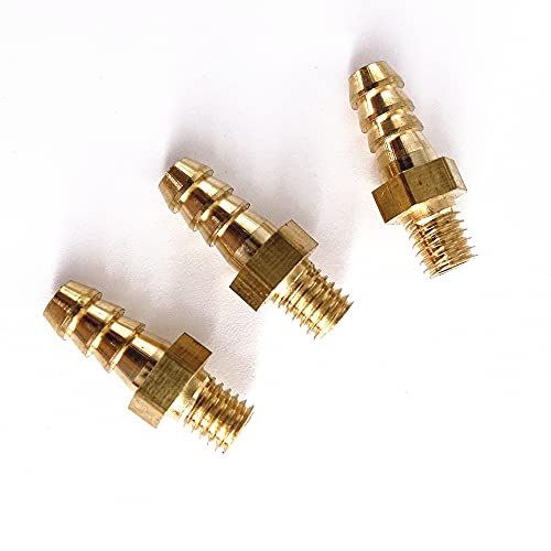 OPYTR Rohrverschraubung 5 STÜCKE M4 M5 M6 M8 METRIM MUSTRIME FAHRT ZU 3MM 4mm 5mm 6mm 8mm 10mm Schlauch Barb Od Messing Stachelrohr Fitting Koppler Stecker Push-to-Connect (Color : M4x0.7 to 4mm) von OPYTR