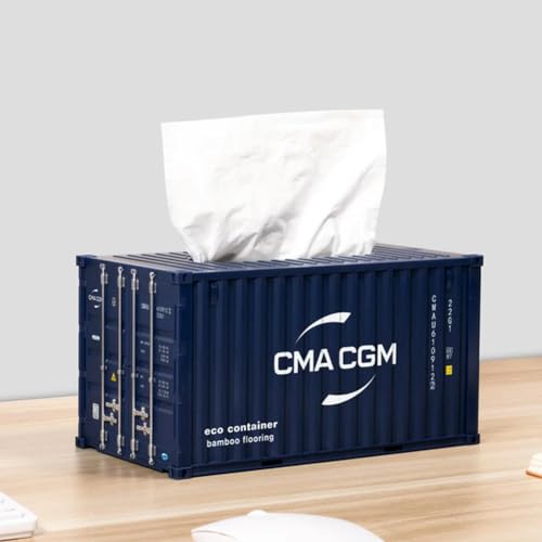 OPica Container Tissue Box Kreative Lagerung Serviette Halter Versand Container Modell Desktop Lagerung Serviette Box Mode Dekoration von OPica