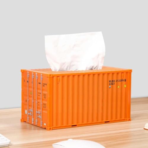 lfdhcn Container Tissue Box Kreative Lagerung Serviette Halter Versand Container Modell Desktop Lagerung Serviette Box Mode Dekoration von OPica