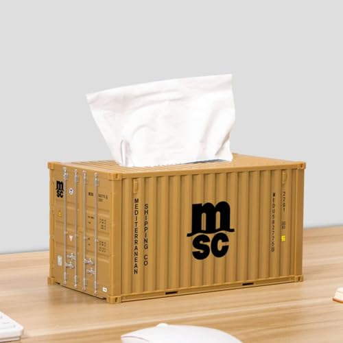 OPica Container Tissue Box Kreative Lagerung Serviette Halter Versand Container Modell Desktop Lagerung Serviette Box Mode Dekoration von OPica