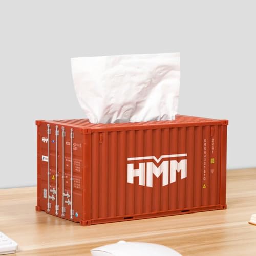 OPica Container Tissue Box Kreative Lagerung Serviette Halter Versand Container Modell Desktop Lagerung Serviette Box Mode Dekoration von OPica