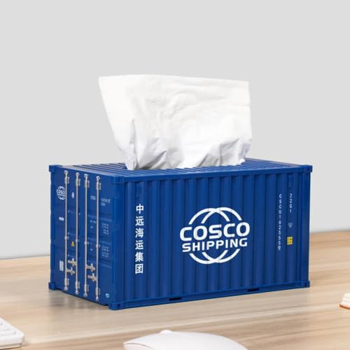 OPica Container Tissue Box Kreative Lagerung Serviette Halter Versand Container Modell Desktop Lagerung Serviette Box Mode Dekoration von OPica