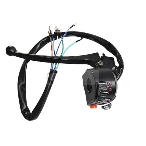 Motorrad -Lenker -Steuerungsschalter linke rechte Seite kompatibel mit JL70 JH70 CD70 C70 -Modellen Passt Jialing Dayang Lifan 70ccm Bikes Dimmer Light Turn Switch(Schwarz nach links) von OPsnvETkg