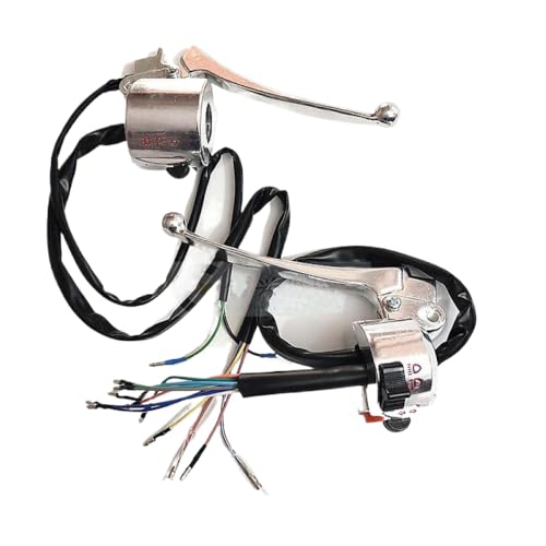 Motorrad -Lenker -Steuerungsschalter linke rechte Seite kompatibel mit JL70 JH70 CD70 C70 -Modellen Passt Jialing Dayang Lifan 70ccm Bikes Dimmer Light Turn Switch(Silber links rechts) von OPsnvETkg