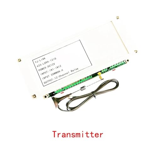 12-K 433 MHz Lora-Fernbedienung, I/O-Controller, drahtlose Übertragung, Punkt-zu-Punkt-Relais-Schalter-Modul (Sender) von OQEGRGTT