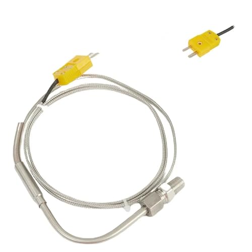 1250 °C Grad Hochtemperaturfühler Gewinde EGT Edelstahlsonde K Typ 1m Thermoelement Rohr Temperaturregler von OQEGRGTT