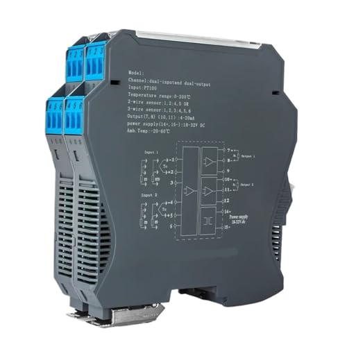 3-Leiter-RTD-Temperaturtransmitter for thermischen Widerstand mit linearisiertem 4 bis 20 mA 0-10 V-Ausgang und Universaleingang(1 input 2,-50-100C_DC24V_0-10V) von OQEGRGTT