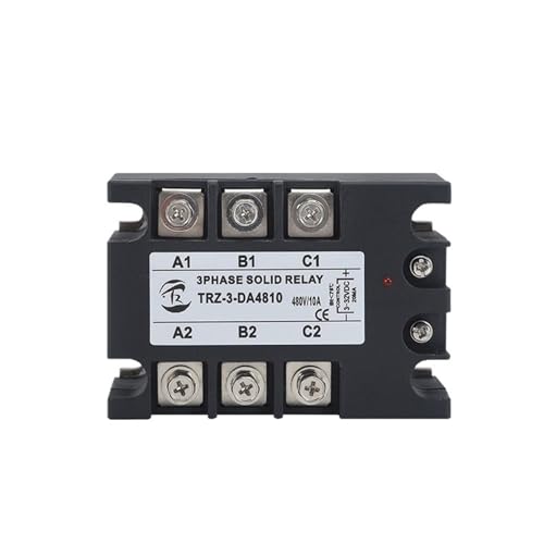 3-Phasen-SSR 10A 25A 40A 60A 80A 100A 120A Dreiphasiges Halbleiterrelais 25DA 40DA 60DA 80DA 3-32VDC Steuerung 24-480VAC DC-AC(25DA) von OQEGRGTT