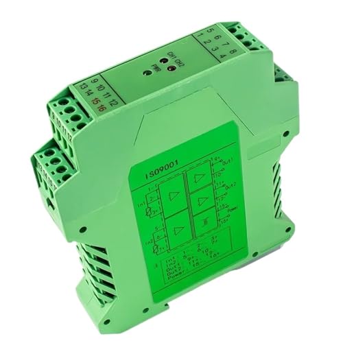 PT100 RS485 Temperaturtransmitter, 35 mm DIN-Schiene, 0–100 °C, 0–600 °C bis 4–20 mA, 0–10 V, 0–5 V, PT100 Temperatursignalkonverter(1 input 1,0-300_DC24V_RS485) von OQEGRGTT