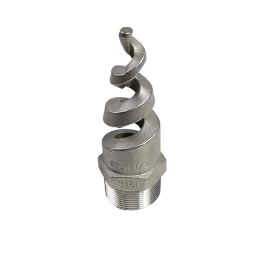 Sprinkler-Köpfe mit spiralförmiger Zerstäuberdüse aus Edelstahl 1/4 "3/8" 1/2 "3/4" 1-4 Zoll SS316 Spiralstrahldüse (2") von OQEGRGTT