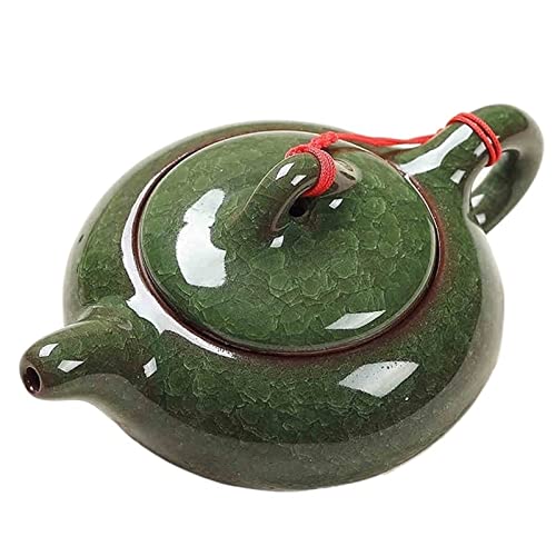 OQHAIR Campingkessel, traditionelle chinesische Teekanne mit Eisrissglasur, Elegantes Design, Teeservice, rote chinesische Teekanne, kreative Geschenke (01) von OQHAIR