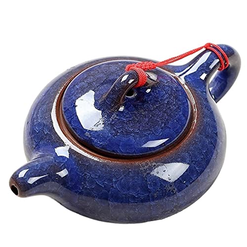 OQHAIR Campingkessel, traditionelle chinesische Teekanne mit Eisrissglasur, Elegantes Design, Teeservice, rote chinesische Teekanne, kreative Geschenke (03) von OQHAIR