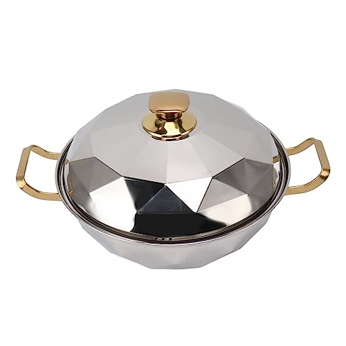 OQHAIR Dampftopf aus Edelstahl, multifunktionaler Suppentopf, Dampfpfanne für Induktionsherde/Silber OQHAIR Dampftopf aus Edelstahl, multifunktionaler Suppentopf, Dampfpfanne für Induktionsherde/Silber von OQHAIR