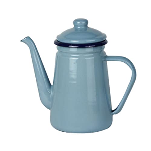 OQHAIR Kaffeekanne 1,1 l Emaille-Kaffeekanne, Handteekanne, Induktionsherd, Gasherd, Emaille-Topf, Wasserkocher, Teekanne OQHAIR Kaffeekanne 1,1 l Emaille-Kaffeekanne, Handteekanne, Induktionsherd, Gasherd, Emaille-Topf, Wasserkocher, Teekanne von OQHAIR
