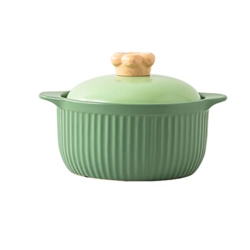 OQHAIR Topf, 2,5 l, Keramik-Auflaufform, Macaron-Suppentopf, Küchengeschirr, große Kochtöpfe, Kochtopf, Kochgeschirr, Küchenpfanne, Eintopf, Huhn (3) von OQHAIR
