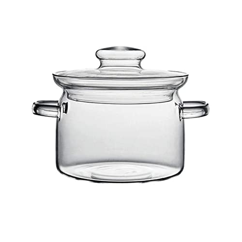 OQHAIR Topf 2,5 l Glaskochgeschirr Glas Hitzebeständige Porridge-Töpfe transparenter Suppentopf Haushaltssuppentopf mit Deckel OQHAIR Topf 2,5 l Glaskochgeschirr Glas Hitzebeständige Porridge-Töpfe transparenter Suppentopf Haushaltssuppentopf mit Deckel von OQHAIR