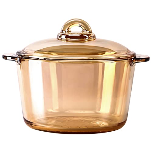 OQHAIR Topf Bernstein Transparent Glas Topf Heißer Zwei Ohr Kristall Instant Nudel Topf OQHAIR Topf Bernstein Transparent Glas Topf Heißer Zwei Ohr Kristall Instant Nudel Topf von OQHAIR
