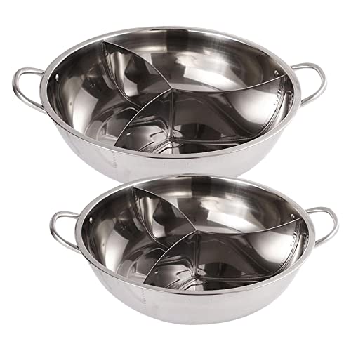 OQHAIR Topf Chafing Dish Topf Kochgeschirr mit 3 mit Teiler für Küche Restaurant OQHAIR Topf Chafing Dish Topf Kochgeschirr mit 3 mit Teiler für Küche Restaurant von OQHAIR