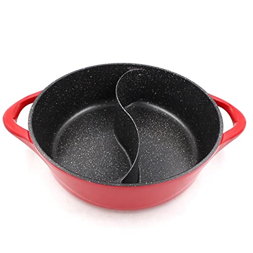OQHAIR Topf Doppelter Hot Pot Hot Pot Granitbeschichtung Antihaft-Soßentopf mit Ohr Induktionsherd für den Heimgebrauch OQHAIR Topf Doppelter Hot Pot Hot Pot Granitbeschichtung Antihaft-Soßentopf mit Ohr Induktionsherd für den Heimgebrauch von OQHAIR