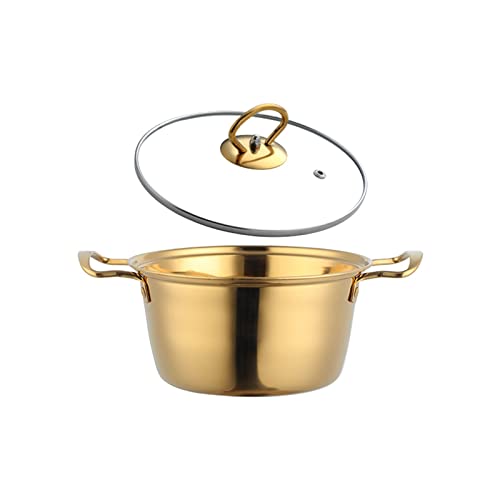 OQHAIR Topf Gold Suppentopf Edelstahl Kochtöpfe mit Deckel Metall Hot Pot Küchenwerkzeuge Haushaltskochgeschirr für Induktionsherd Gas OQHAIR Topf Gold Suppentopf Edelstahl Kochtöpfe mit Deckel Metall Hot Pot Küchenwerkzeuge Haushaltskochgeschirr für Induktionsherd Gas von OQHAIR