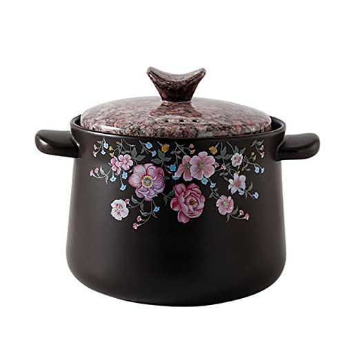 OQHAIR Topf Keramik Auflauf Rund Blume 3L Mehrere Größe Kochtopf Suppentopf Hausmannskost Küchentopf Kochgeschirr OQHAIR Topf Keramik Auflauf Rund Blume 3L Mehrere Größe Kochtopf Suppentopf Hausmannskost Küchentopf Kochgeschirr von OQHAIR