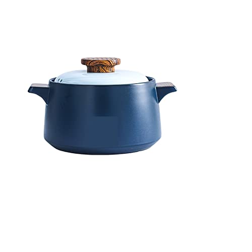 OQHAIR Topf Keramik Auflauf Suppentopf Eintopftopf Blau Bratpfanne Haushaltskochgeräte Küchenherd OQHAIR Topf Keramik Auflauf Suppentopf Eintopftopf Blau Bratpfanne Haushaltskochgeräte Küchenherd von OQHAIR
