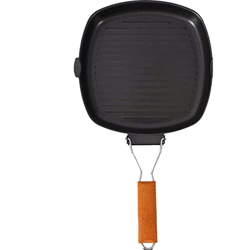OQHAIR Topf Quadratische Pfanne Unbeschichtet Verdickt Gusseisen Gestreiften Griff Steak Bratpfanne OQHAIR Topf Quadratische Pfanne Unbeschichtet Verdickt Gusseisen Gestreiften Griff Steak Bratpfanne von OQHAIR