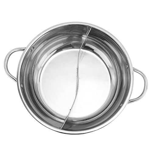 OQHAIR Topf Verdickter Edelstahltopf Yuanyang Hot Pot Induktionsherd Praktischer Geschenktopf Charge von OQHAIR