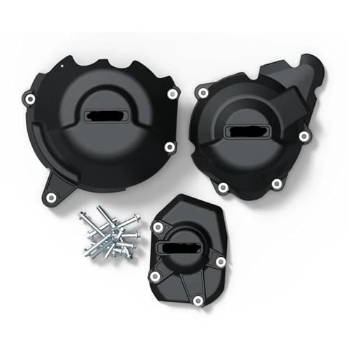 Motorräder kupplungsdeckel Passend For Kawasaki Z1000 Z1000SX 2011-2020 Motorrad-Motor-Statorschutzabdeckung Kurbelgehäuse-Generatorabdeckung Dichtungssatz Kurbelgehäuse Motordeckel(1 Set-BK) von OQHBSJYZ