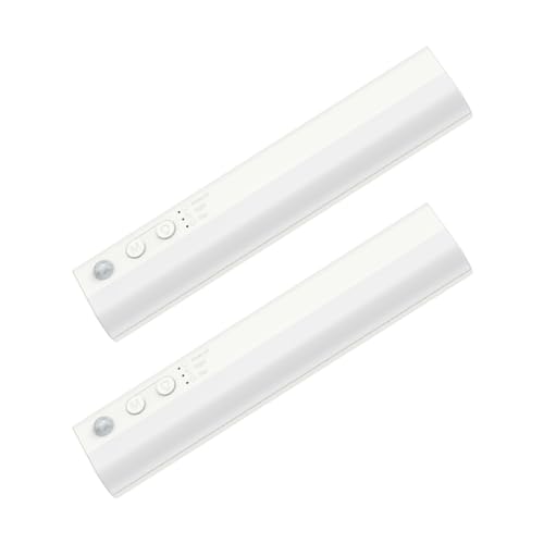 OQIMAX LED Schrankbeleuchtung Mit Bewegungsmelder, Unterbauleuchte Küche LED Dimmbar, USB Wiederaufladbar Schrankleuchten, 23cm Schranklicht für Küche, Kleiderschrank, Treppen (2 Stück) von OQIMAX
